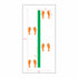 Slalom Jump | Playground Stencil - Measurements